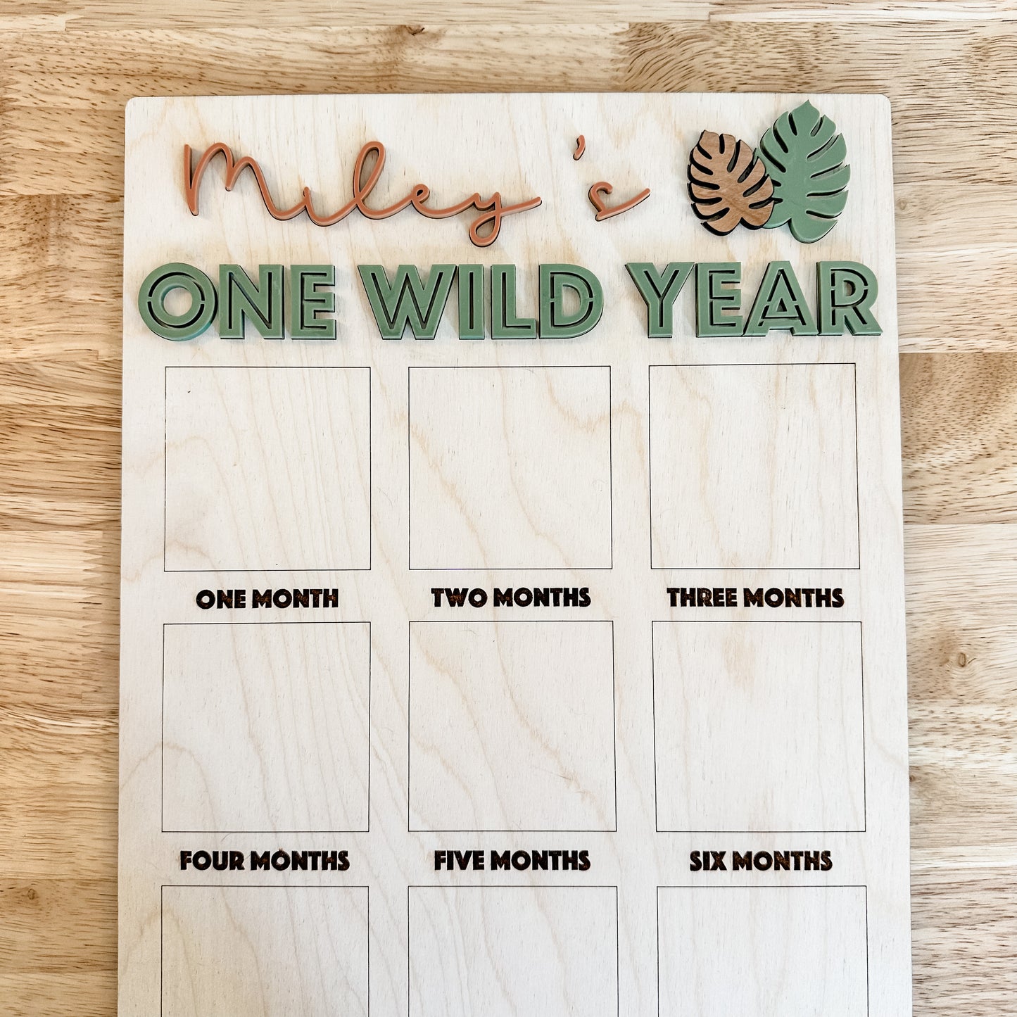 Wild One First Year Birthday Photo Board