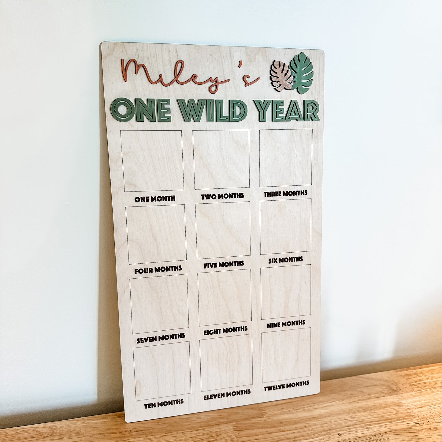 Wild One First Year Birthday Photo Board