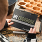 Personalized Black Checkered Cookbook Recipe Card Holder