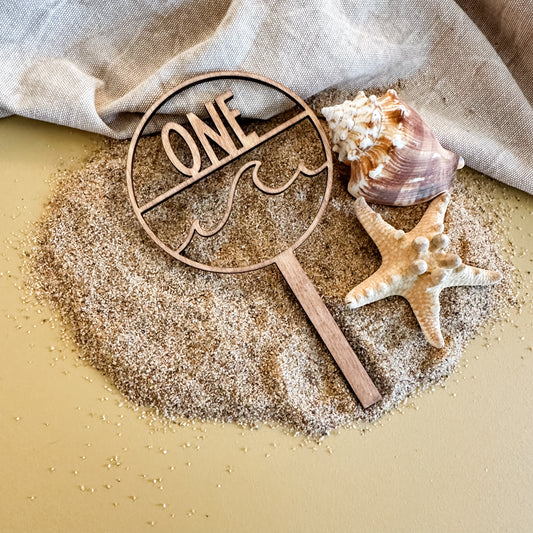 Wave One Cake Topper