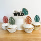 Tropical Leaves Cupcake Topper